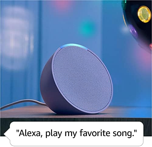 Like New Amazon Echo Pop  newest model   Our smallest speaker  Designed for Alexa   Fits in any room  Lavender Bloom