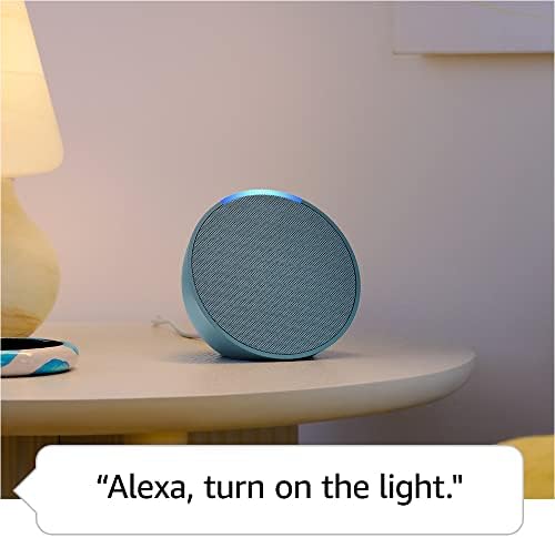 Like New Amazon Echo Pop  newest model   Our smallest speaker  Designed for Alexa   Fits in any room  Lavender Bloom
