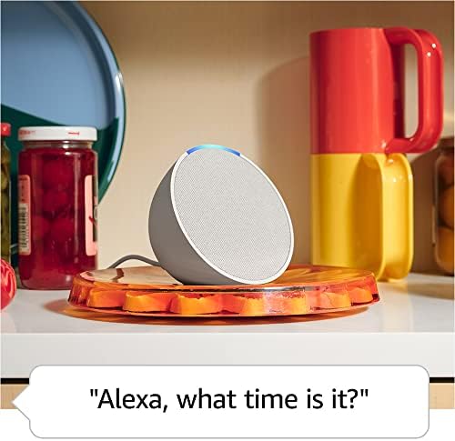 Like New Amazon Echo Pop  newest model   Our smallest speaker  Designed for Alexa   Fits in any room  Lavender Bloom