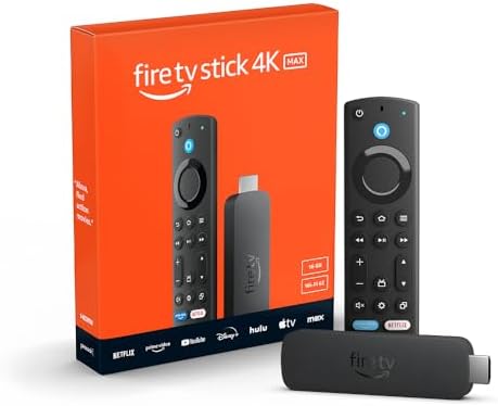 Like New Amazon Fire TV Stick 4K Max streaming device  newest model  supports Wi Fi 6E  free & live TV without cable or satellite