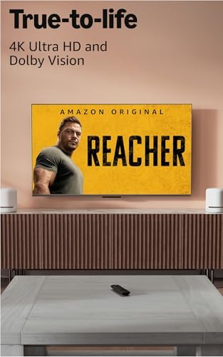 Like New Amazon Fire TV Stick 4K  newest model  with AI powered Fire TV Search  Wi Fi 6  stream over 1 8 million movies and shows  free & live TV  find shows faster with Alexa 