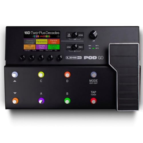 Line 6 POD Go - Pedal multiefectos para guitarra, color negro