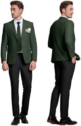 Linen Mens Suit Jacket Retro Blazer Casual Slim Fit Blazers Tux Jackets Wedding Prom Suit Separates Linen Sport Coat for Men