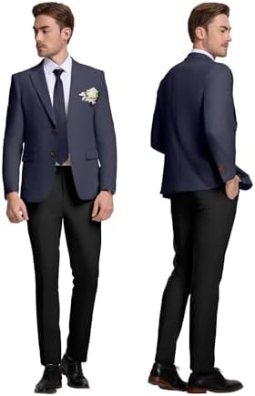 Linen Mens Suit Jacket Retro Blazer Casual Slim Fit Blazers Tux Jackets Wedding Prom Suit Separates Linen Sport Coat for Men
