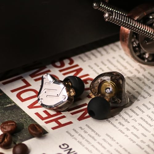 Linsoul KZ ZS10 Pro  4BA 1DD 5 Driver in Ear Monitor  HiFi Wired Earbuds  Gaming Earbuds  Hybrid IEM Earphones with Stainless Steel Faceplate  Detachable Cable for Musician with Mic  Black 