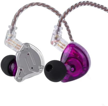 Linsoul KZ ZS10 Pro  4BA 1DD 5 Driver in Ear Monitor  HiFi Wired Earbuds  Gaming Earbuds  Hybrid IEM Earphones with Stainless Steel Faceplate  Detachable Cable for Musician with Mic  Black 