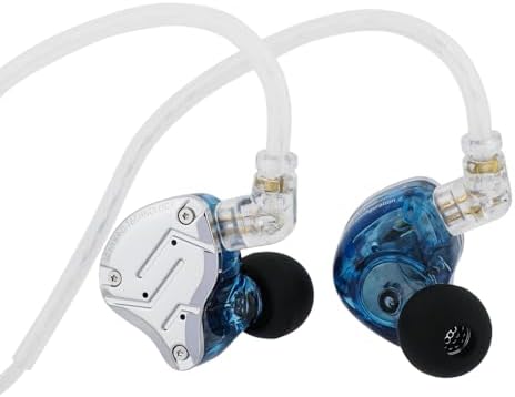 Linsoul KZ ZS10 Pro  4BA 1DD 5 Driver in Ear Monitor  HiFi Wired Earbuds  Gaming Earbuds  Hybrid IEM Earphones with Stainless Steel Faceplate  Detachable Cable for Musician with Mic  Black 