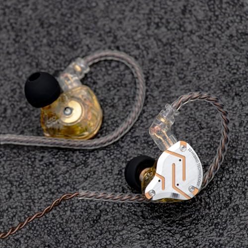 Linsoul KZ ZS10 Pro  4BA 1DD 5 Driver in Ear Monitor  HiFi Wired Earbuds  Gaming Earbuds  Hybrid IEM Earphones with Stainless Steel Faceplate  Detachable Cable for Musician with Mic  Black 