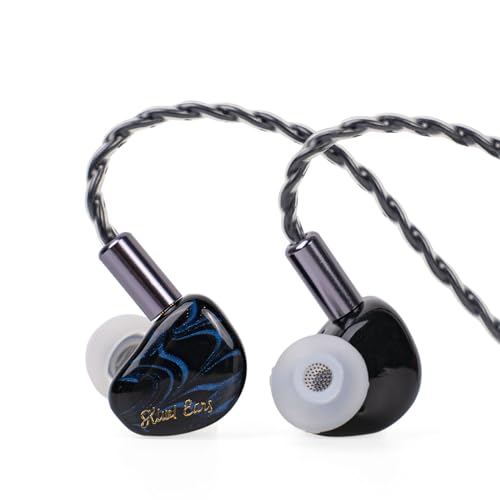 Linsoul Kiwi Ears Cadenza 10mm Beryllium Dynamic Driver IEM 3D Printed with Detachable Interchangeable Plug 0 78 2pin 3 5mm IEM Cable for Musician Audiophile  Blue