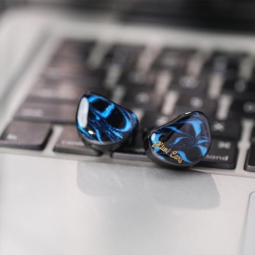 Linsoul Kiwi Ears Cadenza 10mm Beryllium Dynamic Driver IEM 3D Printed with Detachable Interchangeable Plug 0 78 2pin 3 5mm IEM Cable for Musician Audiophile  Blue