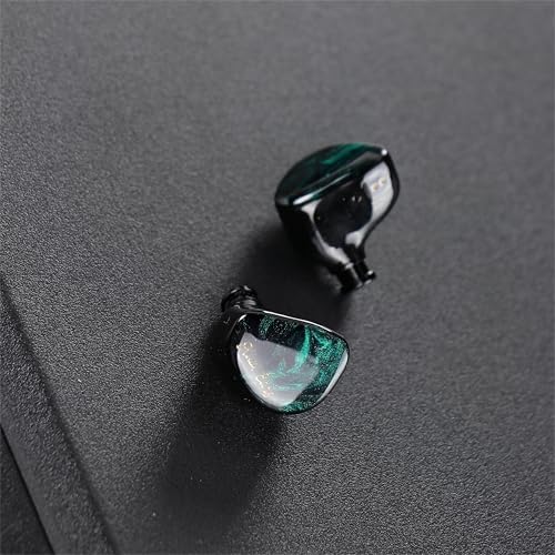 Linsoul Kiwi Ears Cadenza 10mm Beryllium Dynamic Driver IEM 3D Printed with Detachable Interchangeable Plug 0 78 2pin 3 5mm IEM Cable for Musician Audiophile  Green 