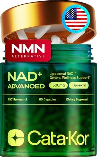 Liposomal NAD Supplement with Resveratrol   NMN Supplement Alternative   Third Party Tested   30 Day Supply   Advanced NAD  Resveratrol