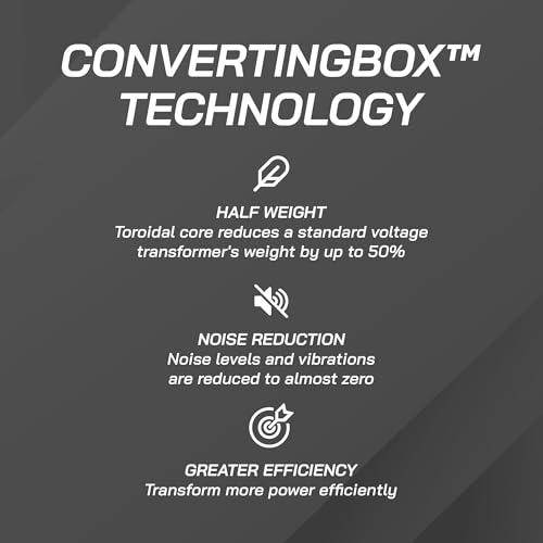 LiteFuze 2000 Watt Japan Voltage Converter Transformer Step Up/Down   100v to 120v / 120v to 100v Japanese Power Converter   Fully Grounded Cord CE Certified