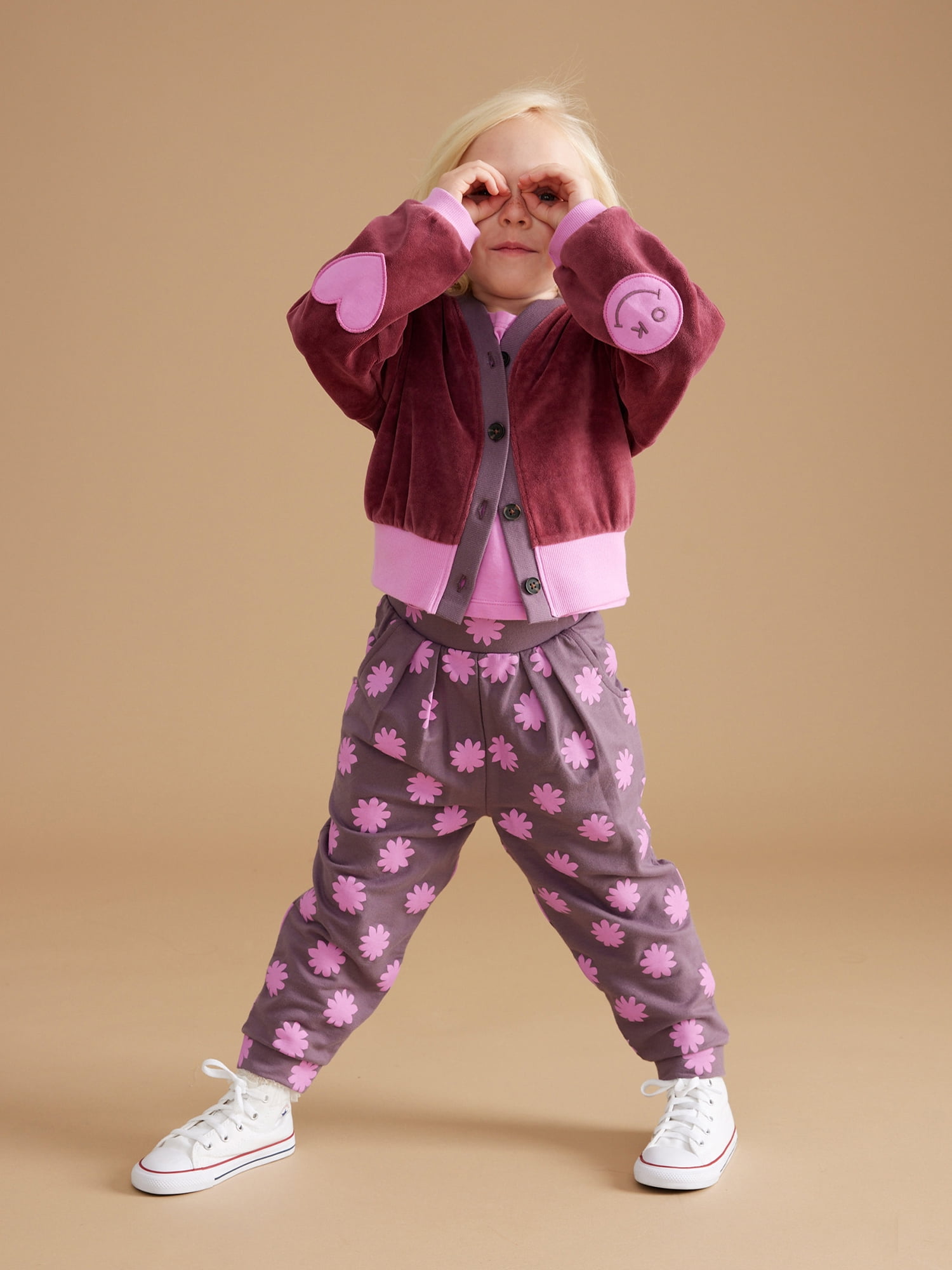 Little Star 100  Organic Cotton 4 Piece Toddler Girl Outfit Set