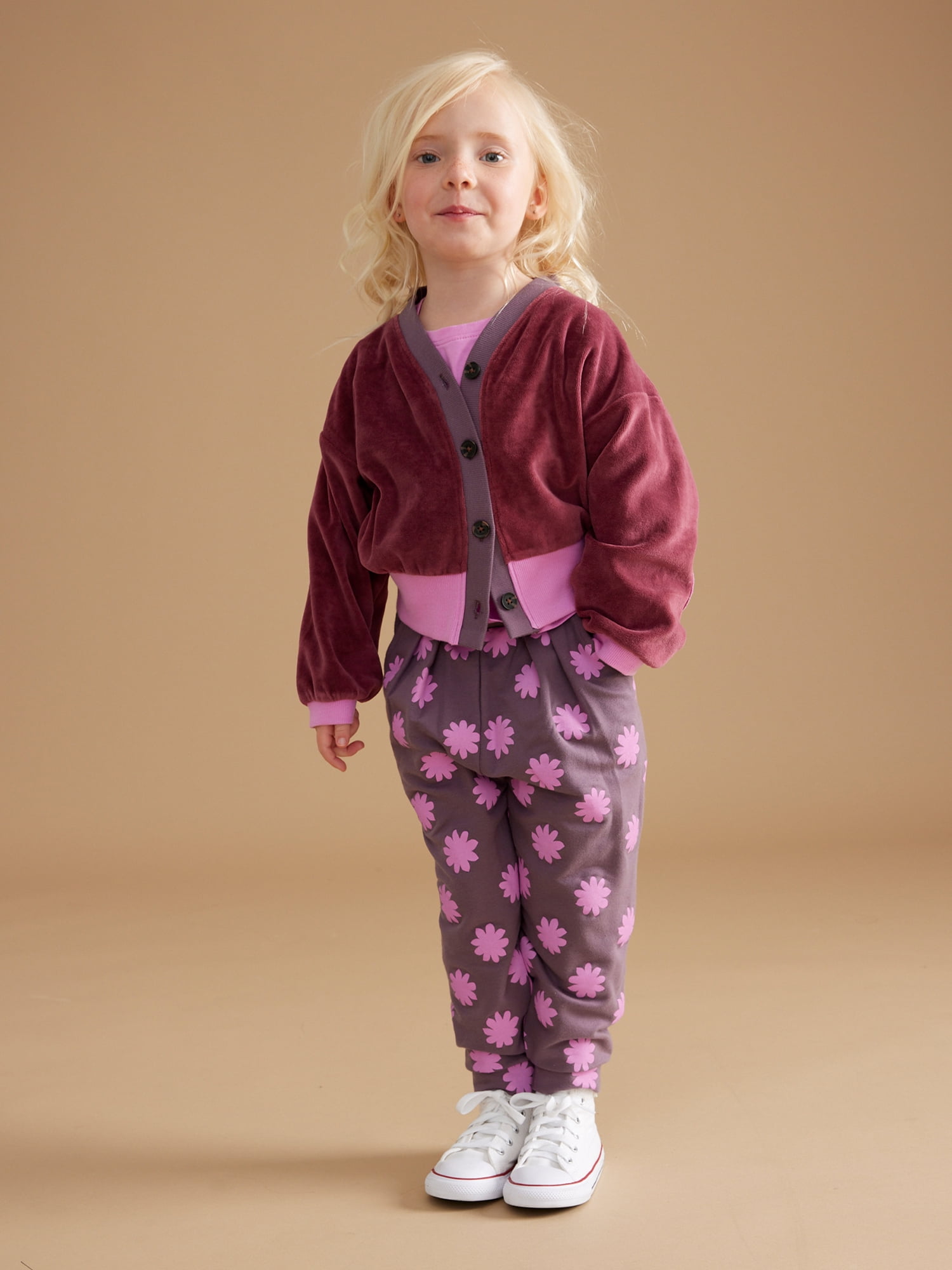 Little Star 100  Organic Cotton 4 Piece Toddler Girl Outfit Set