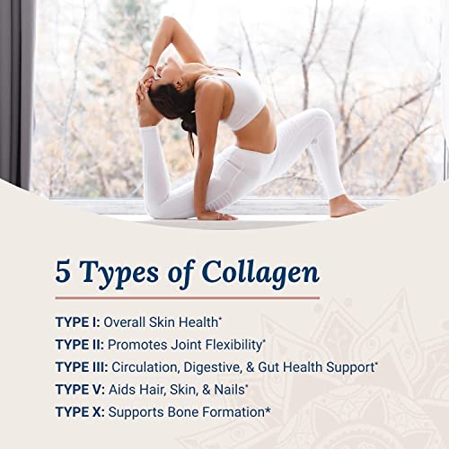 Live Conscious Beyond Collagen Multi Collagen Powder   Types I  II  III  V & X   Keto Friendly  Hydrolyzed Blend with Biotin & Vitamin C  2 Pack