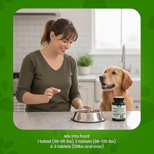 Liver Support for Dogs  30 Count  Dog Liver Supplement with S adenosyl L methionine  SAM e   & Silybum  Milk Thistle  Supplement for Large Dog  Third Party Tested & Non GMO   30 Chewable Tablets