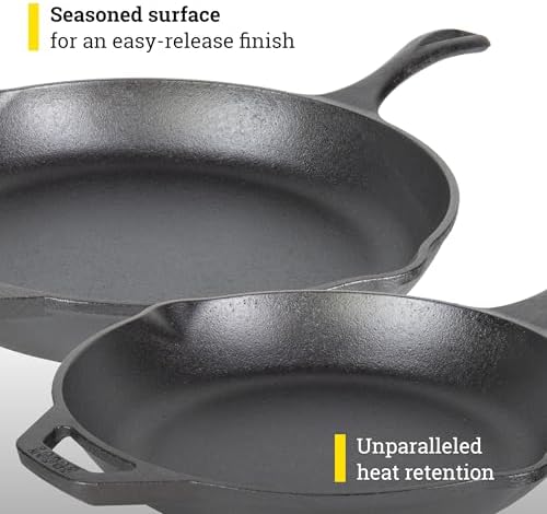 Lodge Chef Collection 2pc Set  10 & 12 Skillet 