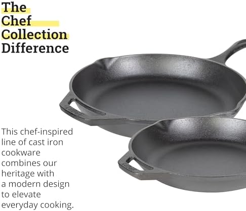 Lodge Chef Collection 2pc Set  10 & 12 Skillet 