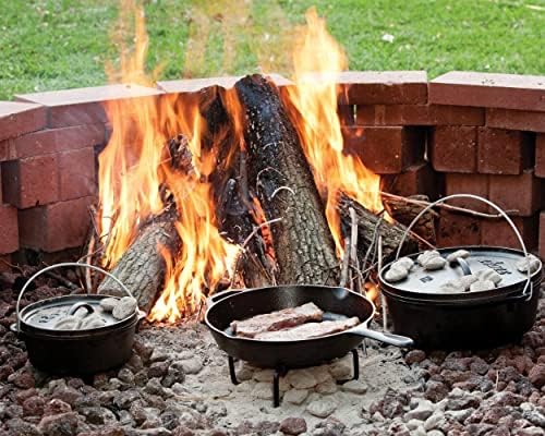 Lodge Seasoned Cast Iron Skillet 12 Inches   Quality Frying Pan for the Stove  Oven  Grill & Campfire   Includes Silicone Hot Handle Holder   Non Toxic  Nonstick & Long Lasting