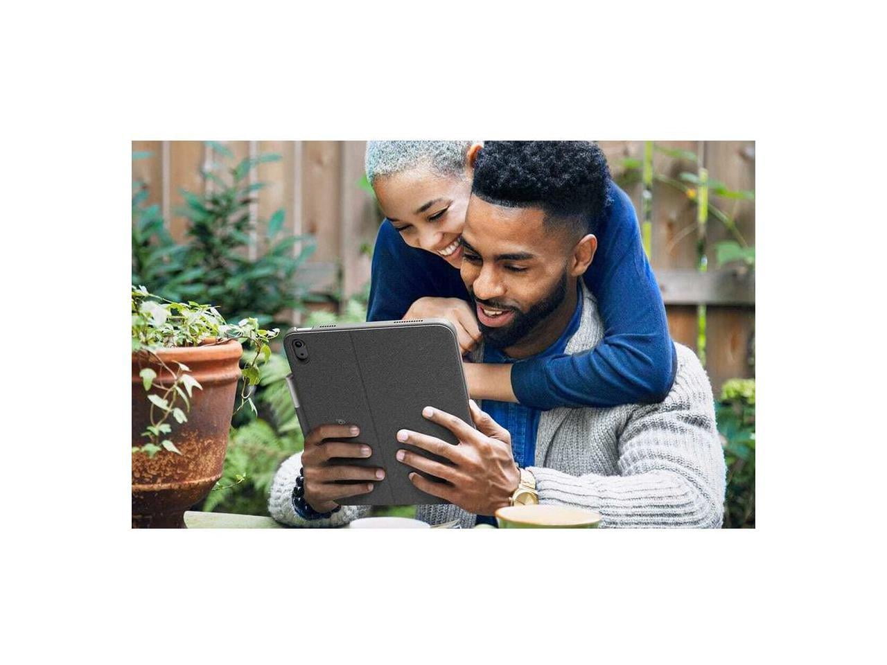 Logitech Combo Touch  Detachable iPad Keyboard Case  10th gen and A16  with Large Precision Trackpad  Full Size Backlit Keyboard  and Smart Connector Technology  Oxford Gray