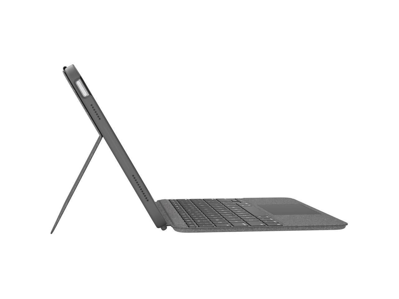 Logitech Combo Touch  Detachable iPad Keyboard Case  10th gen and A16  with Large Precision Trackpad  Full Size Backlit Keyboard  and Smart Connector Technology  Oxford Gray