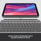 Logitech Combo Touch Keyboard Case for Apple iPad 10th Gen & A16 Oxford Gray