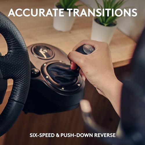 Logitech G29 Driving Force Racing Wheel and Pedals  Force Feedback  Real Leather   Logitech G Driving Force Shifter   For PS5  PS4 and PC  Mac   Black