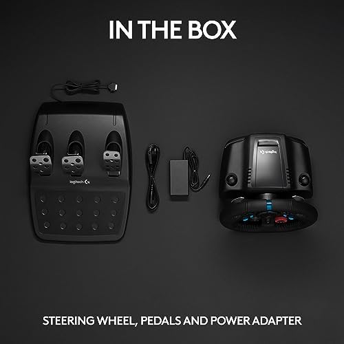 Logitech G29 Driving Force Racing Wheel and Floor Pedals  Real Force Feedback  Stainless Steel Paddle Shifters  Leather Steering Wheel Cover for PS5  PS4  PC  Mac   Black