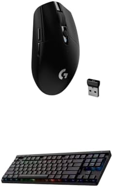 Logitech G305 Lightspeed Wireless Gaming Mouse  Hero Sensor  12 000 DPI  Lightweight  6 Programmable Buttons  250h Battery  On Board Memory  Compatible with PC  Mac   Black