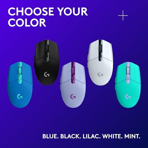 Logitech G305 Lightspeed Wireless Gaming Mouse  Hero Sensor  12 000 DPI  Lightweight  6 Programmable Buttons  250h Battery  On Board Memory  Compatible with PC  Mac   Black