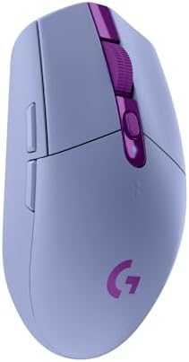 Logitech G305 Lightspeed Wireless Gaming Mouse  Hero Sensor  12 000 DPI  Lightweight  6 Programmable Buttons  250h Battery  On Board Memory  Compatible with PC  Mac   Black