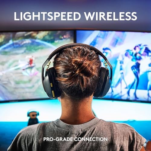 Logitech G435 Wireless Gaming Headset   Lightspeed   Bluetooth  Ultra Light  Beamforming Mics  40mm Drivers  Low Latency  USB Receiver  Memory Foam Earcups  PC/PS5/PS4/Switch  Black  Bulk Packaging