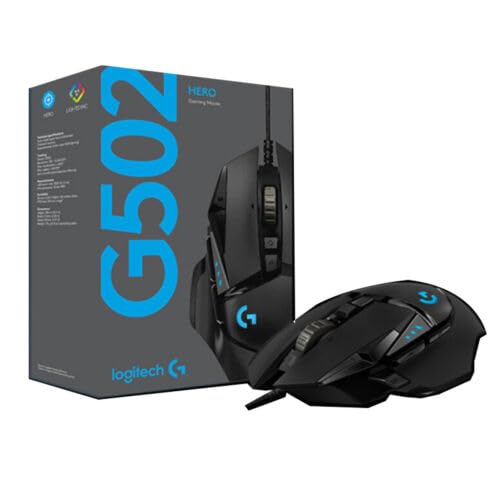 Logitech G502 Hero Gaming Mouse  MR0076  910 005571    25 600 DPI  4K Video Capture