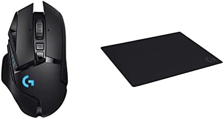 Logitech G502 Lightspeed Wireless Gaming Mouse with Hero 25K Sensor  PowerPlay Compatible  Tunable Weights and Lightsync RGB   Black