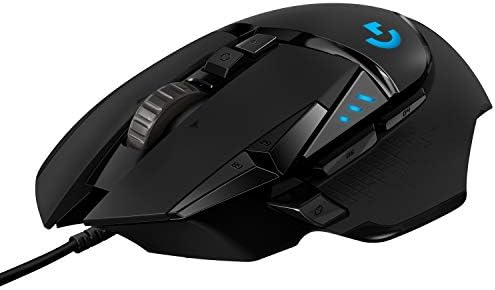 Logitech G502 Lightspeed Wireless Gaming Mouse with Hero 25K Sensor  PowerPlay Compatible  Tunable Weights and Lightsync RGB   Black