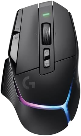 Logitech G502 X Plus Wireless Gaming Mouse  Optical Switches  LIGHTSYNC RGB  13 Buttons  Infinite Scroll Toggle  <130 hr Battery Life  USB C  PowerPlay Wireless Charging Capable  for PC/MacOS   Black