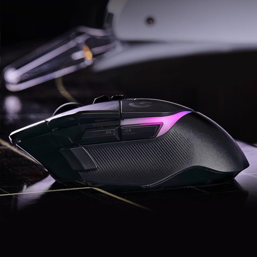 Logitech G502 X Plus Wireless Gaming Mouse  Optical Switches  LIGHTSYNC RGB  13 Buttons  Infinite Scroll Toggle  <130 hr Battery Life  USB C  PowerPlay Wireless Charging Capable  for PC/MacOS   Black