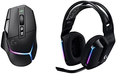 Logitech G502 X Plus Wireless Gaming Mouse  Optical Switches  LIGHTSYNC RGB  13 Buttons  Infinite Scroll Toggle  <130 hr Battery Life  USB C  PowerPlay Wireless Charging Capable  for PC/MacOS   Black