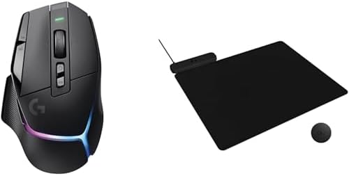 Logitech G502 X Plus Wireless Gaming Mouse  Optical Switches  LIGHTSYNC RGB  13 Buttons  Infinite Scroll Toggle  <130 hr Battery Life  USB C  PowerPlay Wireless Charging Capable  for PC/MacOS   Black