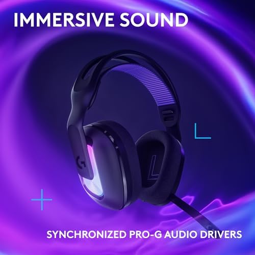 Logitech G522 Lightspeed Wireless Gaming Headset  Full Band Mic  Advanced Audio  Tri Connect  Lightspeed  Bluetooth  USB A to C   LIGHTSYNC RGB  for PC & Nintendo Switch/Switch 2   Black