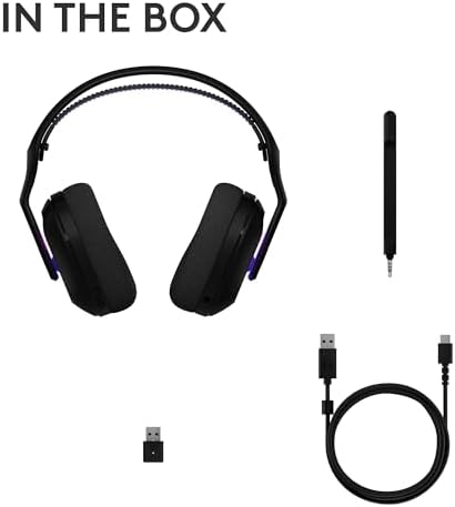 Logitech G522 Lightspeed Wireless Gaming Headset  Full Band Mic  Advanced Audio  Tri Connect  Lightspeed  Bluetooth  USB A to C   LIGHTSYNC RGB  for PC & Nintendo Switch/Switch 2   Black