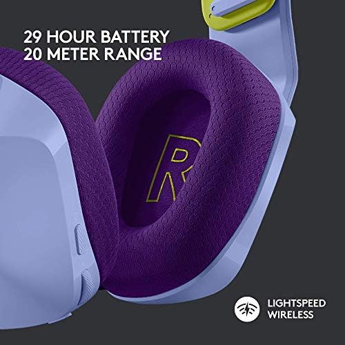 Logitech - Auriculares inalámbricos G733 Lightspeed para juegos, con diadema de suspensión, Lightsync RGB, tecnología de micrófono Blue VO!CE y controladores de audio PRO-G, color negro