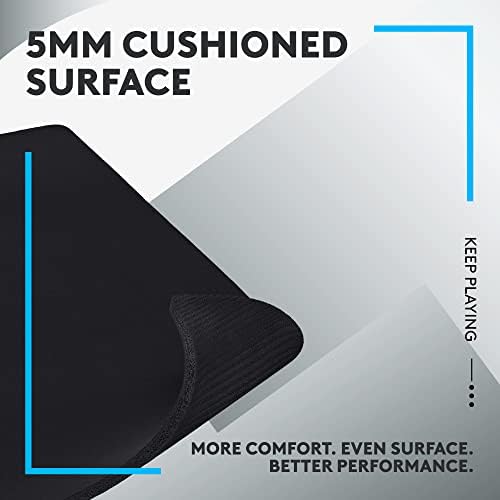 Logitech G740 Large Thick Gaming Mouse Pad  Optimized for Gaming Sensors  Moderate Surface Friction  Non Slip Mouse Mat  Mac and PC Accessories  460 x 600 x 5 mm