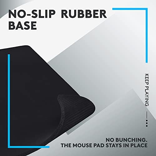 Logitech G740 Large Thick Gaming Mouse Pad  Optimized for Gaming Sensors  Moderate Surface Friction  Non Slip Mouse Mat  Mac and PC Accessories  460 x 600 x 5 mm