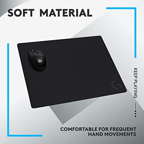 Logitech G740 Large Thick Gaming Mouse Pad  Optimized for Gaming Sensors  Moderate Surface Friction  Non Slip Mouse Mat  Mac and PC Accessories  460 x 600 x 5 mm
