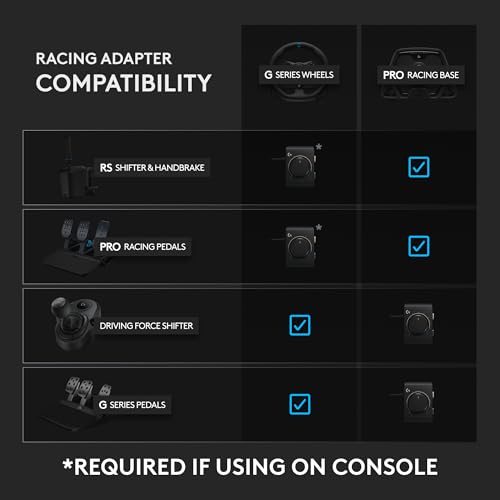 Logitech G920 Driving Force Racing Wheel and Floor Pedals  Real Force Feedback  Stainless Steel Paddle Shifters  Leather Steering Wheel Cover for Xbox Series X S  Xbox One  PC  Mac   Black