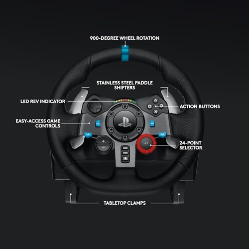 Logitech G920 Driving Force Racing Wheel and Pedals  Force Feedback   Logitech G Driving Force Shifter   Xbox Series X S  Xbox One and PC  Mac   Black