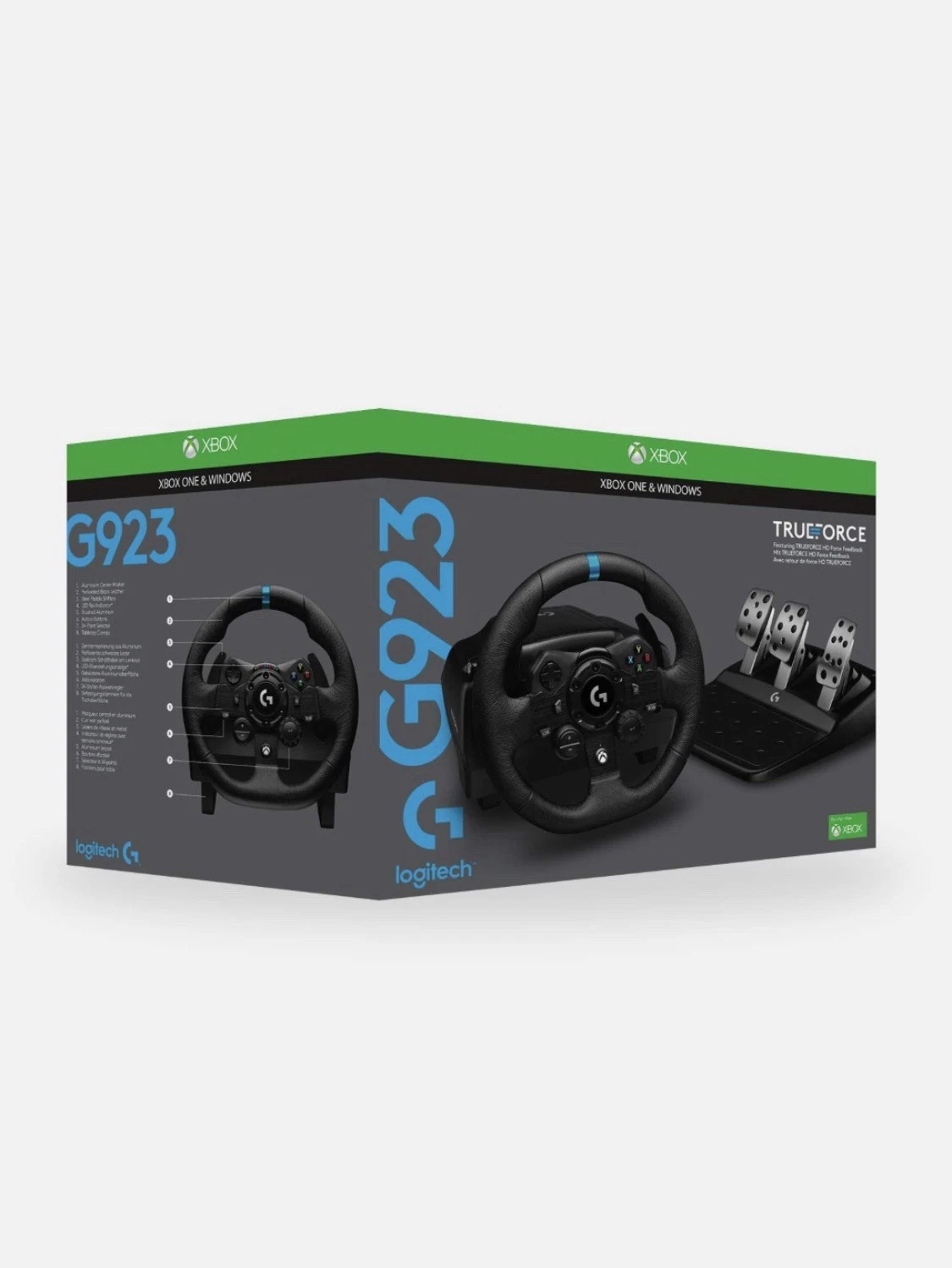 Logitech G923 Racing Wheel for Xbox Series X/S  Xbox One PC TRUEFORCE NEW