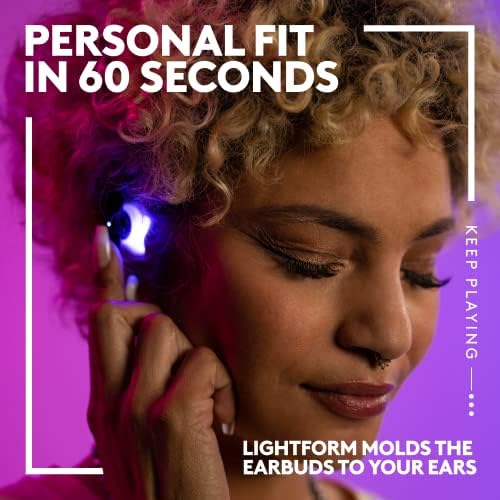 Logitech G FITS True Wireless Gaming Earbuds  Custom Molded Fit  Lightspeed   Bluetooth  Four Beamforming Microphones  PC  Mac  PS5  PS4  Mobile  Nintendo Switch   White